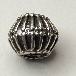 Pandora Daydream Clear CZ Ribbed Charm 790548CZ Retired